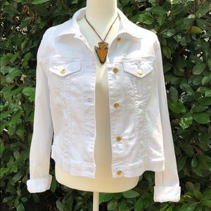 Brand new Michael Kors white jean jacket